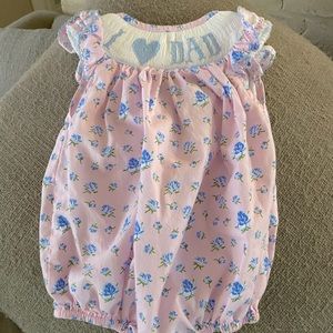 “I love dad” floral bubble